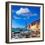 San Francisco Golden Gate Bridge GGB from Marshall Beach in California USA-holbox-Framed Photographic Print