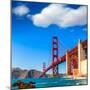 San Francisco Golden Gate Bridge GGB from Marshall Beach in California USA-holbox-Mounted Photographic Print