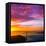 San Francisco Golden Gate Bridge Sunrise California USA from Marin Headlands-holbox-Framed Stretched Canvas