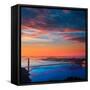 San Francisco Golden Gate Bridge Sunrise California USA from Marin Headlands-holbox-Framed Stretched Canvas