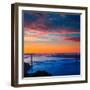 San Francisco Golden Gate Bridge Sunrise California USA from Marin Headlands-holbox-Framed Photographic Print