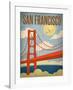 San Francisco – Golden Gate Bridge-Renee Pulve-Framed Art Print