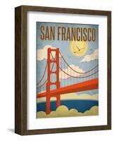 San Francisco – Golden Gate Bridge-Renee Pulve-Framed Art Print