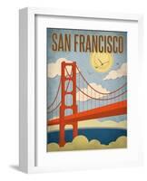 San Francisco – Golden Gate Bridge-Renee Pulve-Framed Art Print