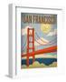 San Francisco – Golden Gate Bridge-Renee Pulve-Framed Art Print