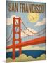 San Francisco – Golden Gate Bridge-Renee Pulve-Mounted Premium Giclee Print