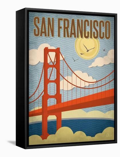 San Francisco – Golden Gate Bridge-Renee Pulve-Framed Stretched Canvas