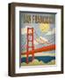 San Francisco – Golden Gate Bridge-Renee Pulve-Framed Art Print