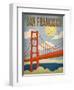 San Francisco – Golden Gate Bridge-Renee Pulve-Framed Art Print