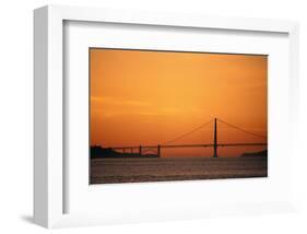 San Francisco Golden Gate Sunset-null-Framed Art Print