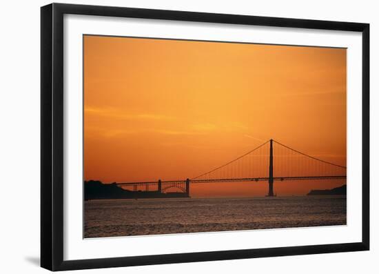 San Francisco Golden Gate Sunset-null-Framed Art Print