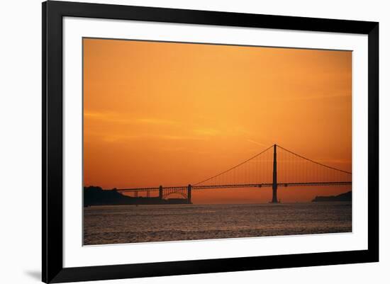 San Francisco Golden Gate Sunset-null-Framed Art Print