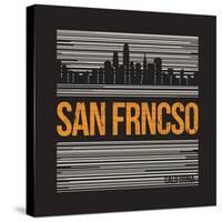 San Francisco Graphic, T-Shirt Design, Tee Print, Typography, Emblem.-rikkyal-Stretched Canvas
