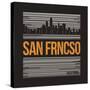 San Francisco Graphic, T-Shirt Design, Tee Print, Typography, Emblem.-rikkyal-Stretched Canvas