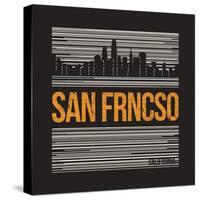 San Francisco Graphic, T-Shirt Design, Tee Print, Typography, Emblem.-rikkyal-Stretched Canvas