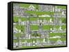 San Francisco Green-Sharon Turner-Framed Stretched Canvas