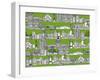 San Francisco Green-Sharon Turner-Framed Art Print