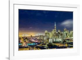 San Francisco Holiday Lights-Dave Gordon-Framed Art Print