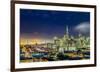 San Francisco Holiday Lights-Dave Gordon-Framed Art Print