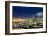 San Francisco Holiday Lights-Dave Gordon-Framed Art Print