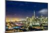 San Francisco Holiday Lights-Dave Gordon-Mounted Art Print