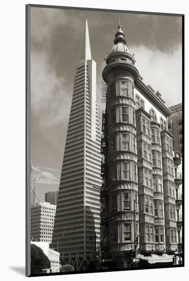 San Francisco Iconic Buildings-Christian Peacock-Mounted Art Print