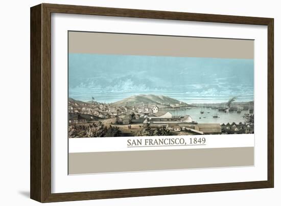 San Francisco in 1850-Ibbotson-Framed Art Print