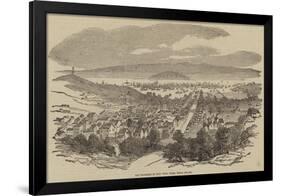 San Francisco in 1851, with Yerba Buena Island-null-Framed Giclee Print