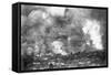 San Francisco in Flames-A.L. Murat-Framed Stretched Canvas