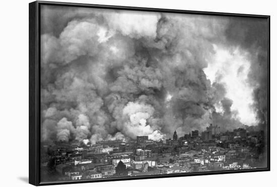 San Francisco in Flames-A.L. Murat-Framed Photographic Print