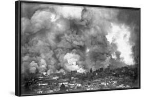 San Francisco in Flames-A.L. Murat-Framed Photographic Print