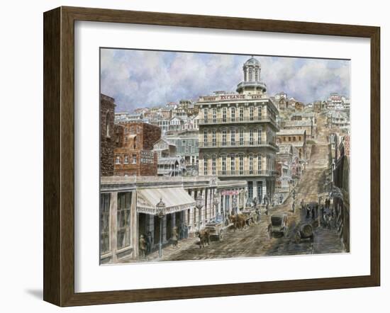 San Francisco, Knob Hill 1854-Stanton Manolakas-Framed Giclee Print