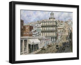 San Francisco, Knob Hill 1854-Stanton Manolakas-Framed Giclee Print