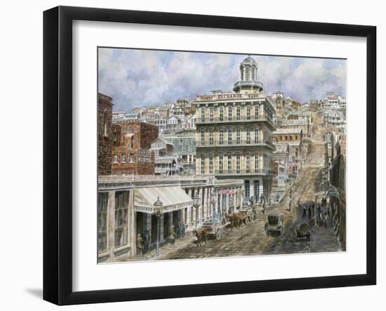 San Francisco, Knob Hill 1854-Stanton Manolakas-Framed Giclee Print