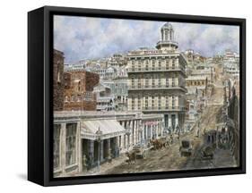 San Francisco, Knob Hill 1854-Stanton Manolakas-Framed Stretched Canvas