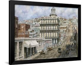 San Francisco, Knob Hill 1854-Stanton Manolakas-Framed Giclee Print