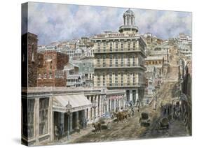 San Francisco, Knob Hill 1854-Stanton Manolakas-Stretched Canvas
