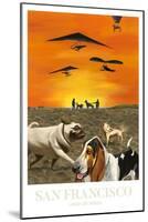 San Francisco - Land of Dogs-Mark Ulriksen-Mounted Art Print