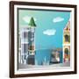 San Francisco Landscape-Nikola Knezevic-Framed Art Print