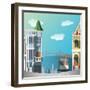 San Francisco Landscape-Nikola Knezevic-Framed Art Print