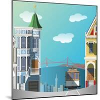 San Francisco Landscape-Nikola Knezevic-Mounted Art Print