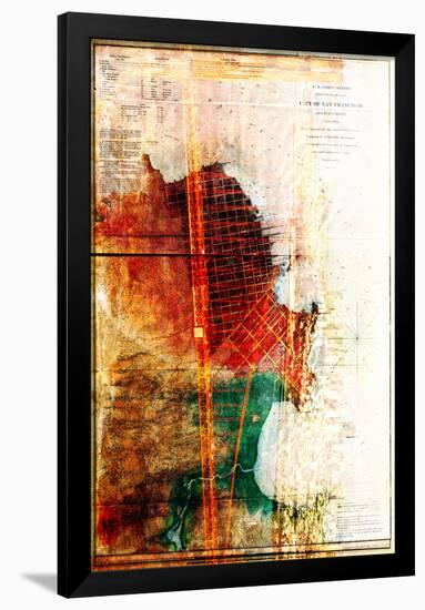 San Francisco Map 2-null-Framed Standard Poster