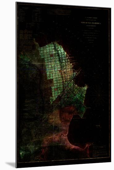 San Francisco Map 3-null-Mounted Poster