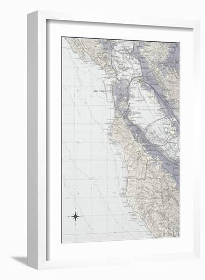 San Francisco Map B-GI ArtLab-Framed Giclee Print