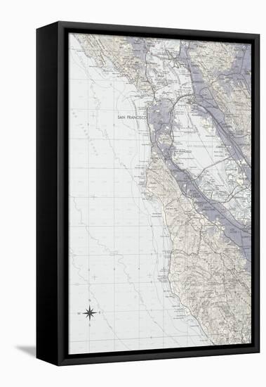 San Francisco Map B-GI ArtLab-Framed Stretched Canvas