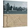 San Francisco Map I-The Vintage Collection-Stretched Canvas