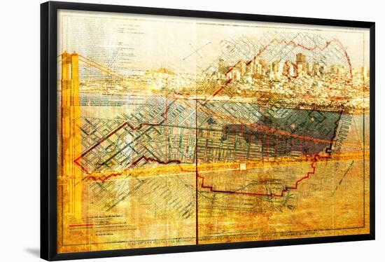 San Francisco Map-null-Framed Standard Poster