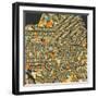 San Francisco Map-Blue Jazzberry-Framed Art Print