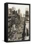 San Francisco - Market Street - Overhead Street View-null-Framed Stretched Canvas