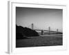 San Francisco-Oakland Bay Bridge at dusk from Treasure Island, San Francisco, California, USA-Panoramic Images-Framed Photographic Print